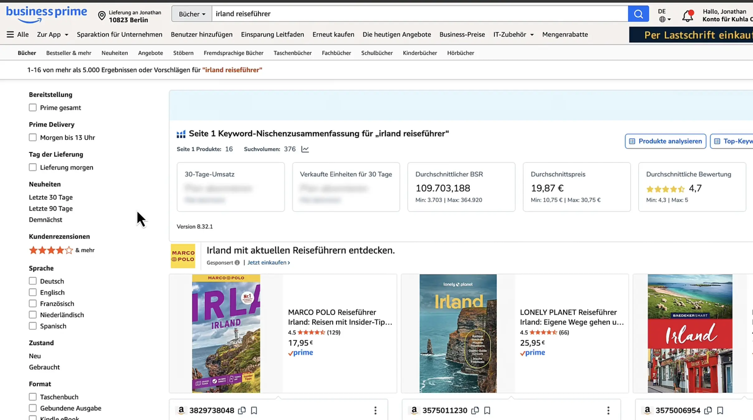 Amazon Suchergebnisse für Irland Reiseführer
